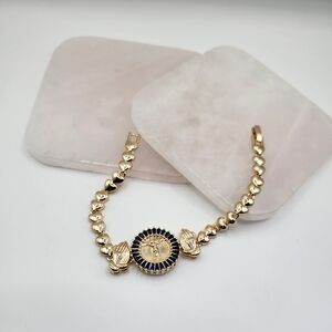 Gold Laminated Jesus Bracelet